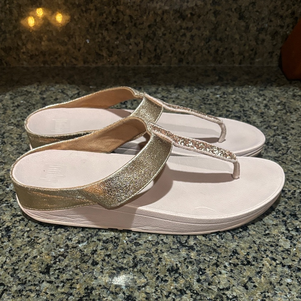 Fitflop Shimmering Gold Sandals